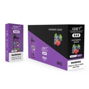 full box IGET Bar Raspberry grape - bulk Deal